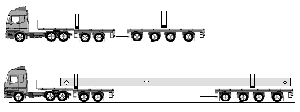 1 x 2 ACHS DOLLY MIT 4 ACHS NACHLÄUFER