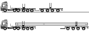 1 X 3 ACHS DOLLY MIT 4 ACHS NACHLÄUFER